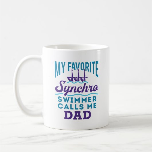 Mug Synchro papa de natation synchronisée (Gauche)