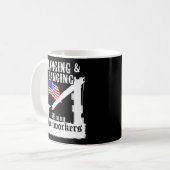 Mug Syndicat des travailleurs du fer penché battez le  (Devant gauche)