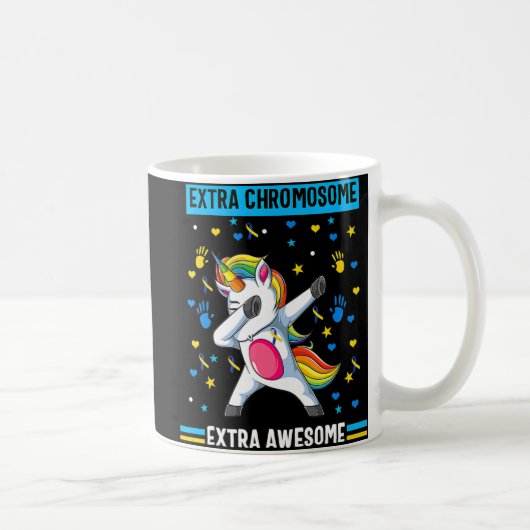 Mug Syndrome de Unicorn Down conscience extra chromoso (Droite)