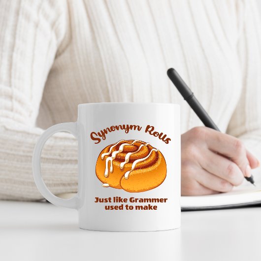 Mug Synonym Rolls Comme Grammer Utilisé Pour Faire