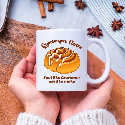 Mug Synonym Rolls Comme Grammer Utilisé Pour Faire