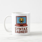 Mug Syntax Tristesse | Conception de l'épuisement au c (Gauche)