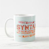 Mug Syntaxe Funky Structure de la phrase Grammaire (Gauche)