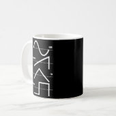 Mug Synthétiseur analogique Techno Waveform Synth Nerd (Devant gauche)