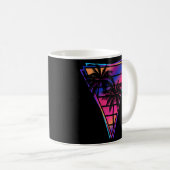 Mug Synthwave Vaporwave Triangle Palm Trees Gradient u (Devant droit)