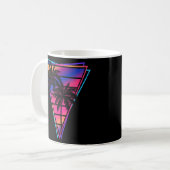 Mug Synthwave Vaporwave Triangle Palm Trees Gradient u (Devant gauche)