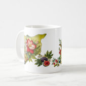 Mug Syrie (Flowers Map) Botanical arrières (en anglais (Devant gauche)