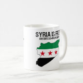 Mug Syrie Libérez le drapeau syrien Syrie Libérez la S (Devant droit)