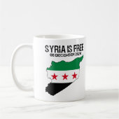 Mug Syrie Libérez le drapeau syrien Syrie Libérez la S (Gauche)