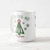 Mug Syringue d'arbre de Noël personnelle phlébotomiste (Devant gauche)