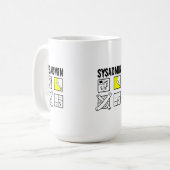 Mug Sysadmin - Administrateur système (Devant gauche)