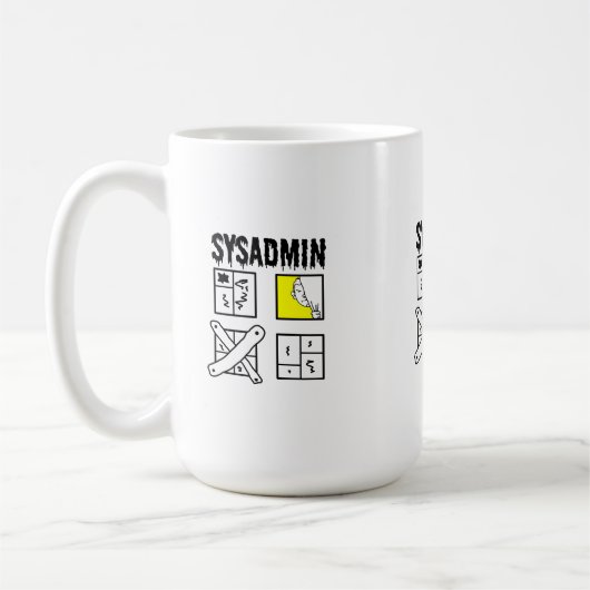 Mug Sysadmin - Administrateur système (Gauche)