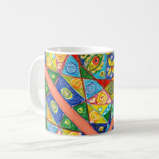 Mug Système Abstrait (Devant gauche)