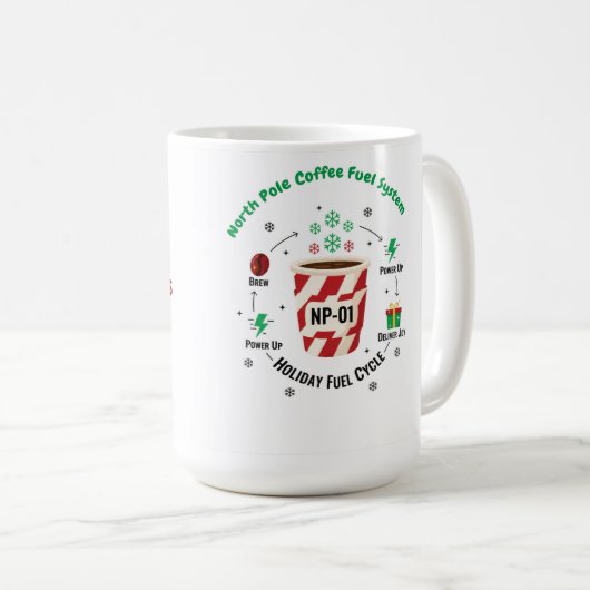 Mug “Système de carburant à café du pôle Nord – M de N (Devant droit)