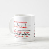 Mug Système de d'éclairage cardiaque --Cadeaux (Devant gauche)