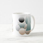 Mug Système de planète futuriste de l'art spatial Abst (Devant droit)
