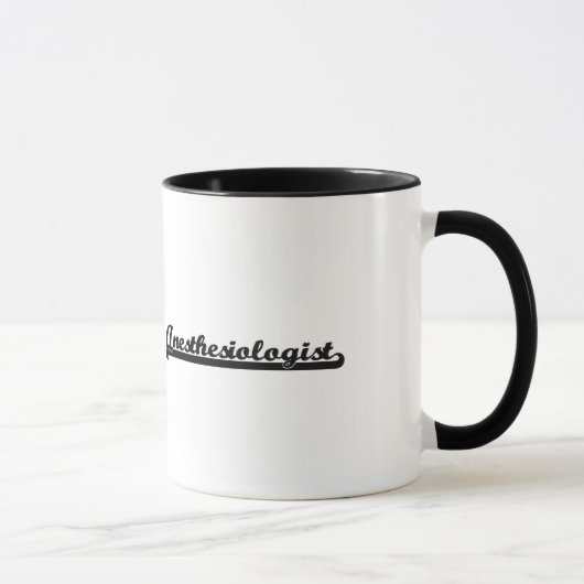 Mug Système de travail classique d'anesthésiste (Droite)