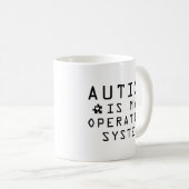 Mug Système d'exploitation Autisme (Devant droit)