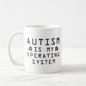 Mug Système d'exploitation Autisme (Gauche)