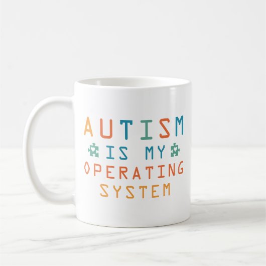 Mug Système d'exploitation Autisme (Gauche)