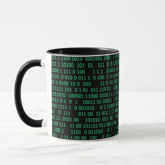 Mug Système numérique binaire vert (Gauche)