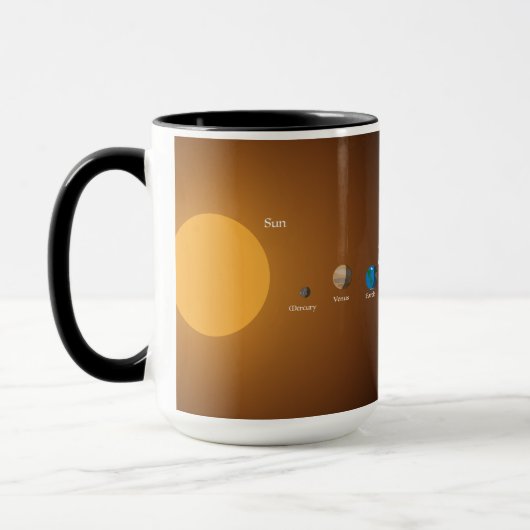 Mug Système solaire (Gauche)