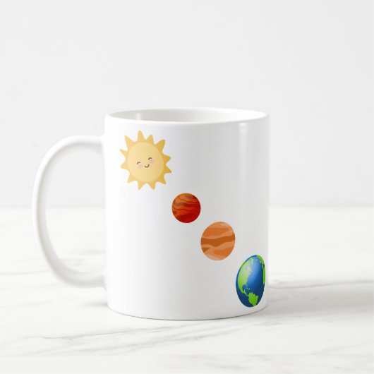 Mug Système solaire (Gauche)