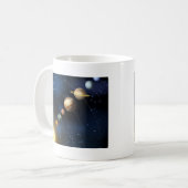 Mug Système solaire de l'espace (Devant gauche)