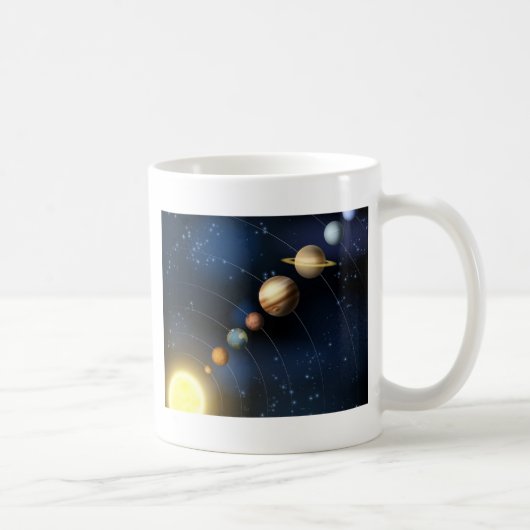 Mug Système solaire de l'espace (Droite)