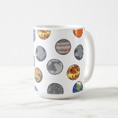 Mug Système solaire Galaxie spatiale (Devant droit)