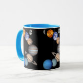 Mug Système solaire Montage JPL Planet Photos (Devant gauche)