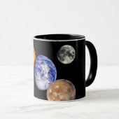 Mug Système solaire Montage JPL Planet Photos (Devant droit)