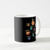 Mug Système solaire Planètes Enfants Connaissances Esp (Devant droit)