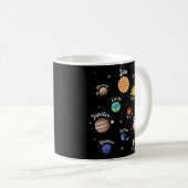 Mug Système Solaire Planètes Enfants Connaissances Esp (Devant droit)