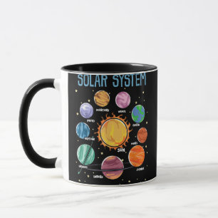 Mug Système solaire Planètes Science Space Boys Girls 