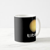 Mug Système solaire Saturne Lune Titan Astronomie spat (Devant droit)