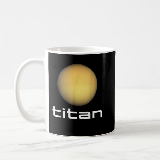 Mug Système solaire Saturne Lune Titan Astronomie spat (Gauche)