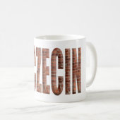 Mug « Szczecin » avec une superposition de briques rou (Devant droit)