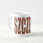 Mug « Szczecin » avec une superposition de briques rou (Devant gauche)