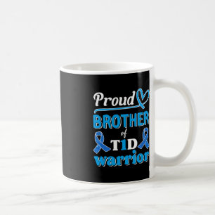 Mug T1d Fier Frère Diabète Sensibilisation ruban bleu