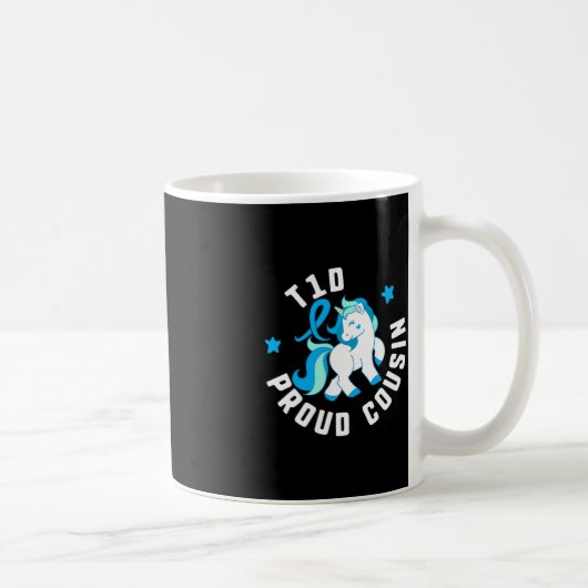 Mug T1d Fière Cousine Diabète T1 Sensibilisation Cute (Droite)