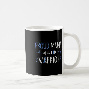 Mug T1d Fière Mama Sensibilisation au diabète Ruban bl