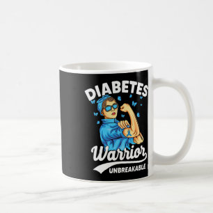 Mug T1d Guerrier du diabète Indestructible Type 1 Diab