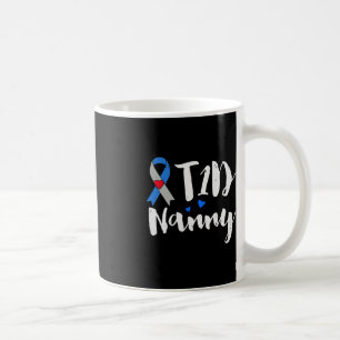 Mug T1D Nanny Type 1 Cadeaux de sensibilisation au dia