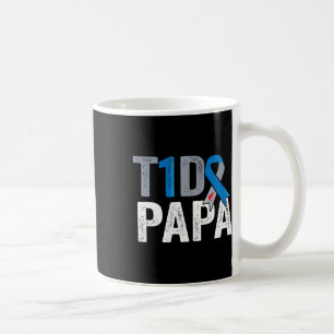 Mug T1d Papa Son combat est mon combat Type 1 Diabète