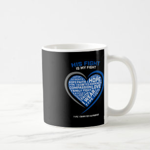 Mug T1D Sa Lutte Est Ma Lutte Type 1 Diabète juvénile