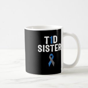 Mug T1D Soeur Diabète Sensibilisation Type 1 Pancre d'
