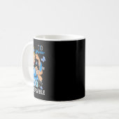 Mug T1D Type 1 Diabète Guerrier Sensibilisation Indest (Devant gauche)