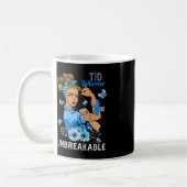 Mug T1D Type 1 Diabète Guerrier Sensibilisation Indest (Gauche)