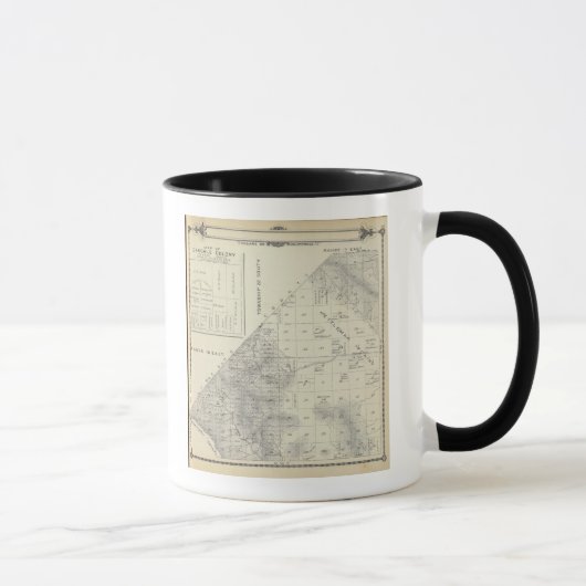 Mug T2223S R1617E Carte de la section du comté de Tula (Droite)